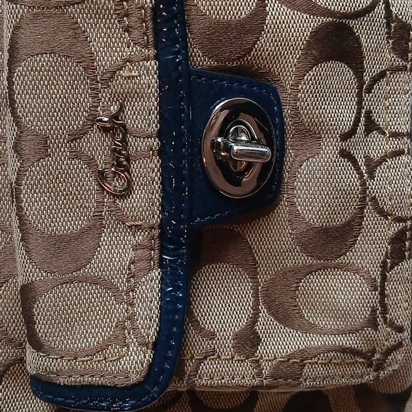 Coach Navy & Tan Mini Y2K Bag - Picture 2 of 11